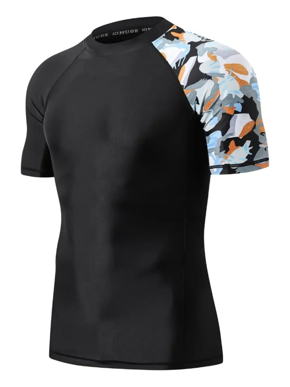 Short Sleeve Quick-Dry UPF 50+ Sun Protection Compression Swim Shirts